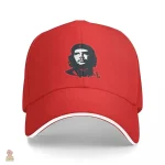 Casquette rouge inspirée par Che Guevara, style urbain
