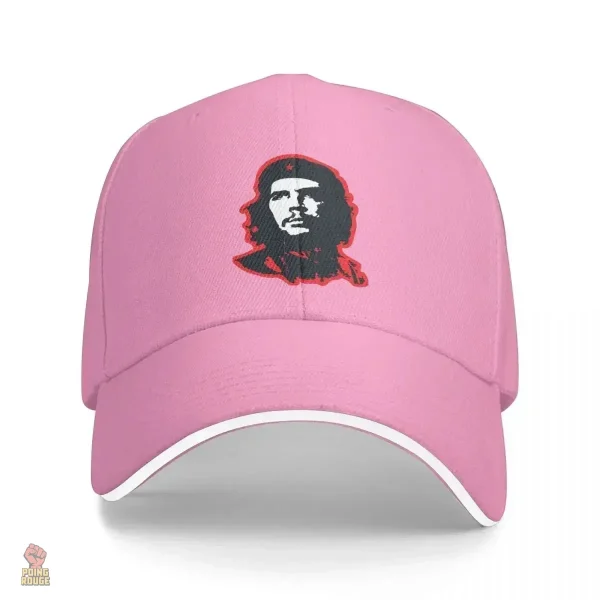 Casquette à visière plate Che Guevara en rouge