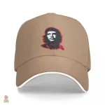 Casquette tendance Che Guevara, modèle ajustable rouge