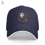 Casquette Che Guevara, design baseball classique en rouge