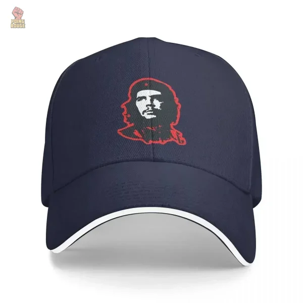 Casquette Che Guevara, design baseball classique en rouge