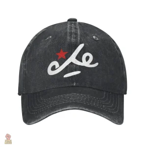 Casquette Che Guevara en denim avec étoile emblématique