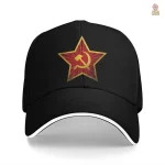 Casquette rouge soviétique avec insigne militaire étoilé