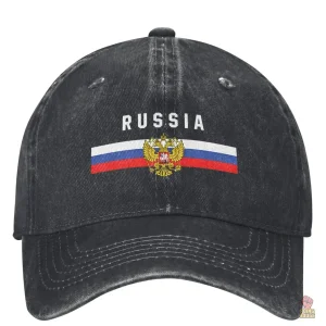 Casquette tricolore Russia avec aigle bicéphale emblématique