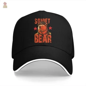 Casquette soldat soviétique avec ours de l'Armée Rouge