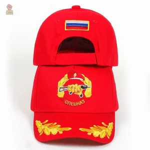 Casquette Spetsnaz rouge avec insigne communiste
