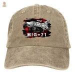 Casquette URSS Mig-21 multicolore en style rétro