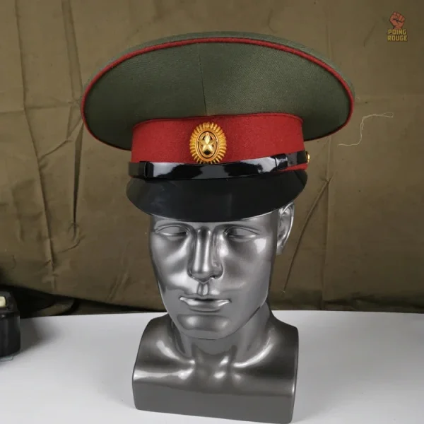 casquettemilitairerussevertearmeevintage-1 Casquette militaire russe verte vintage de style communiste