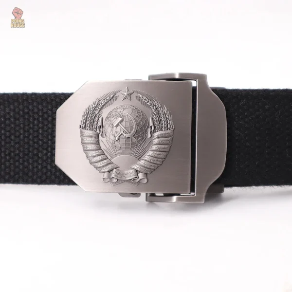 Ceinture large en toile avec motif URSS