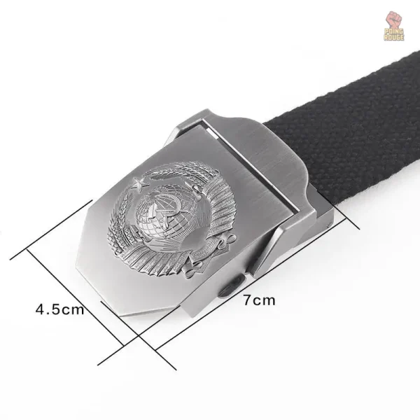 Ceinture robuste anthracite avec logo URSS