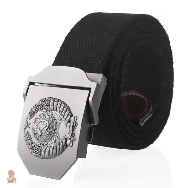 ceinture-canvas-noir-embleme-national-urss-1 Ceinture canvas noire emblème national URSS