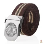 Ceinture noire avec motif historique