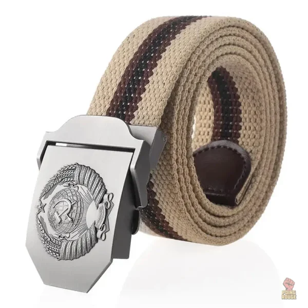 Ceinture canvas avec logo national