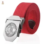Ceinture en toile noire, style URSS