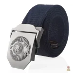 Ceinture canvas noire emblème national URSS - vue 2