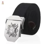 Ceinture Canvas Noir Ordre Guerre Patriotique