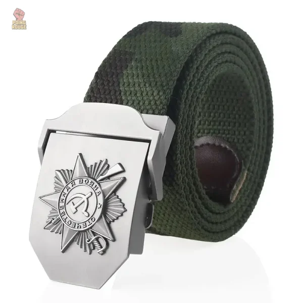 Ceinture Canvas avec touche militante