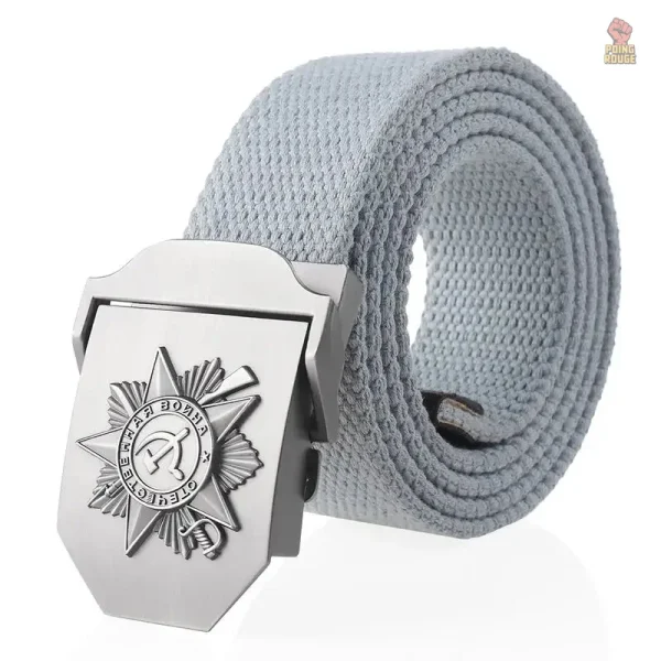 Ceinture avec motif engagé et noir