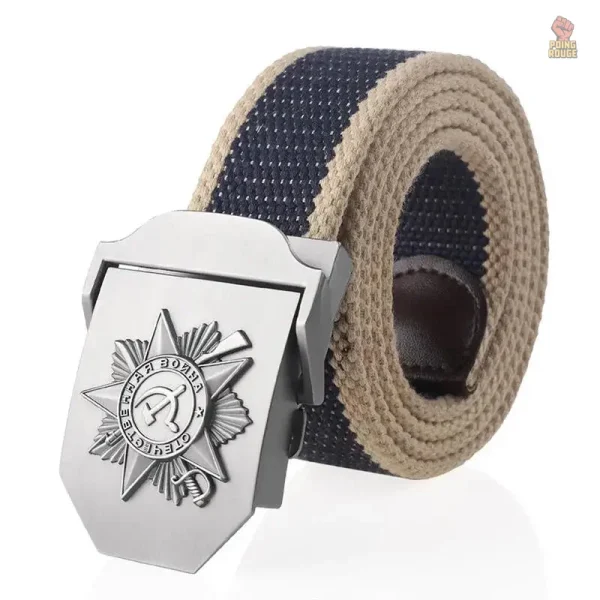 Ceinture Canvas Noir Ordre Guerre Patriotique - vue 3