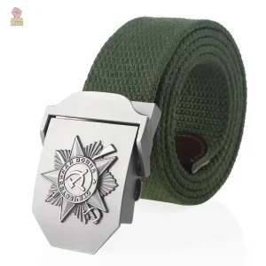 Ceinture en Canvas avec motif Ordre Guerre