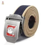 Ceinture en toile avec une touche politique
