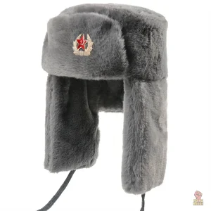 Chapka hiver URSS avec badge aviateur