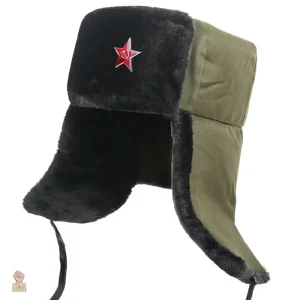 Chapeau en fourrure style soviétique