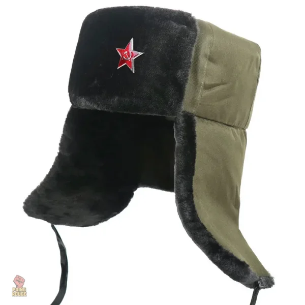 Chapeau en fourrure style soviétique