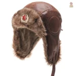 Chapka ushanka avec badge soviétique multidesign
