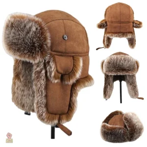 Chapka bicolore soviétique pour un style rétro