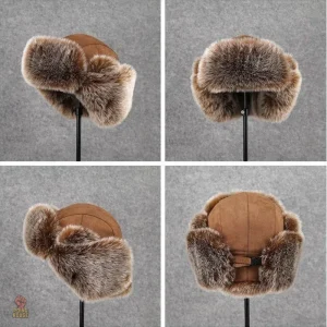 Ushanka communiste en tissu chaud et confortable