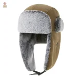 Chapka Ushanka classique marron en fourrure