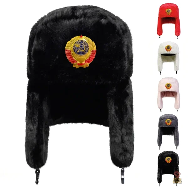 chapka-ushanka-douce-multicolore-femme-1 Chapka femme douce multicolore