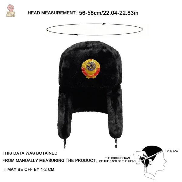 Ushanka multicolore pour femmes