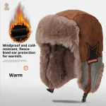 Chapka ushanka fourrure classique multicolore