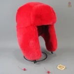 Ushanka d'hiver colorée pour look rétro