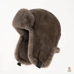 Chapka militaire ushanka en fourrure biformat
