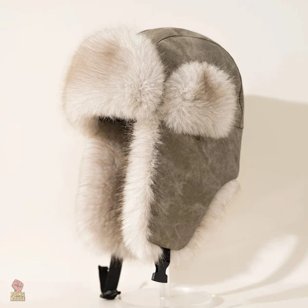Chapeau traditionnel russe ushanka, style soviétique unique