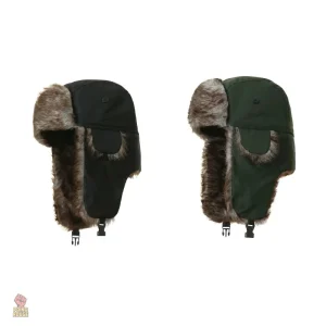 Chapeau ushanka brodé style communiste