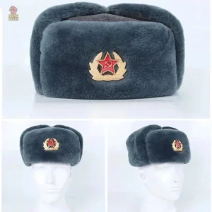 Chapka soviétique ushanka avec décorations