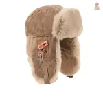 Ushanka multicolore en velours léger pour l'hiver