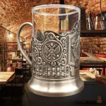 Mug URSS décoré du symbole faucille et marteau en style vintage