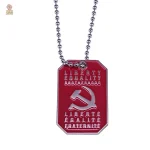 Collier au style rétro et symbolique communiste