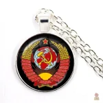Collier pendentif blason CCCP URSS soviétique