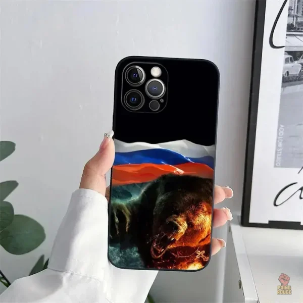 Coque au style rétro CCCP pour iPhone
