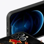 Coque argentée en 3D pour iPhone, motif CCCP