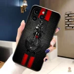 Blason CCCP argenté sur coque pour iPhone