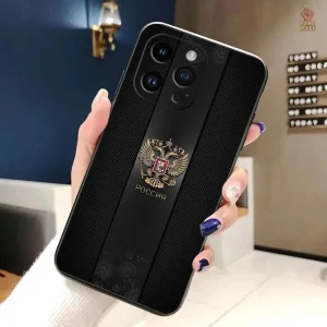 Coque CCCP rouge bordeaux pour iPhone