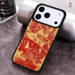 Coque rouge bordeaux au motif CCCP pour téléphone