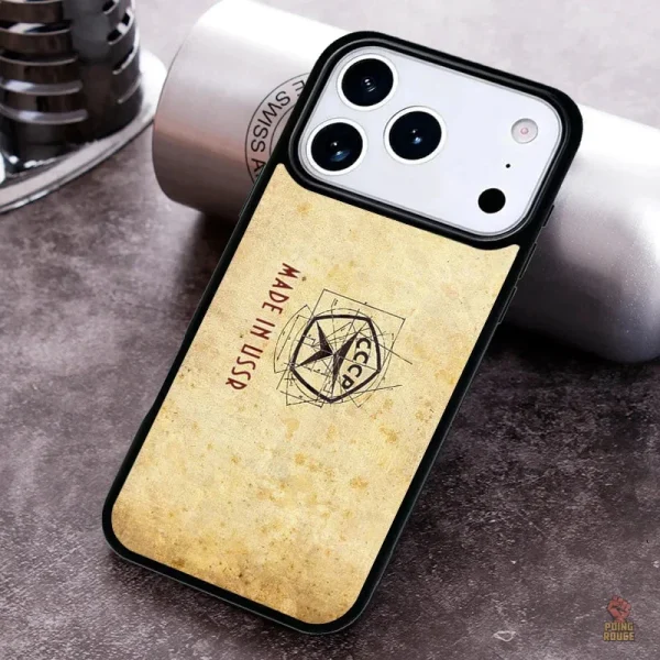 Coque colorée CCCP pour iPhone 2